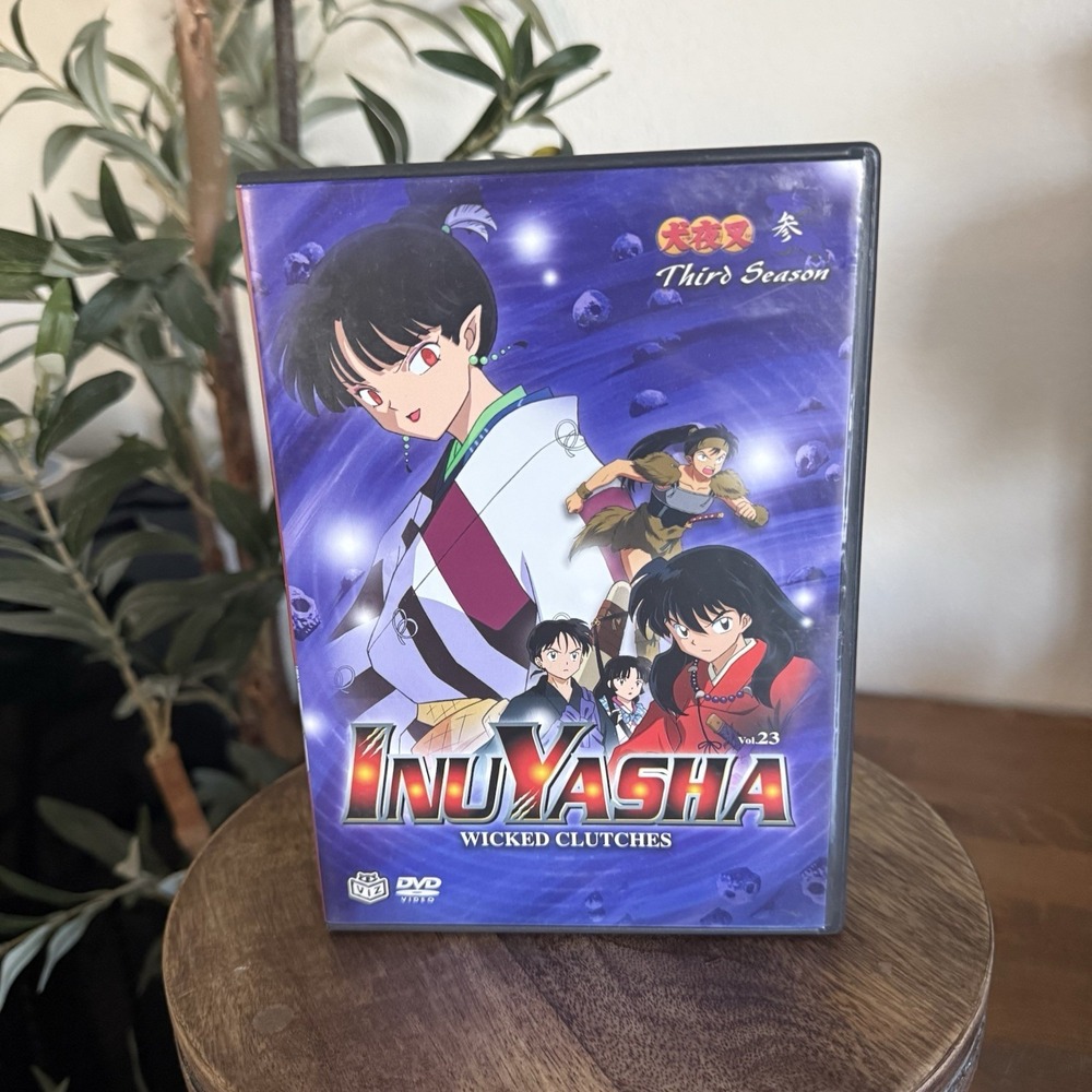 VTG 2000 InuYasha Wicked Clutches Vol 23 DVD 3rd Season Anime Viz Japanese Manga